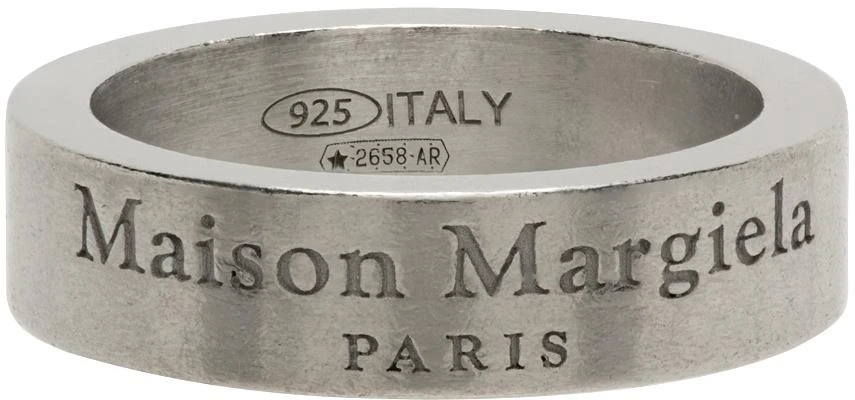 商品[国内直发] MAISON MARGIELA|SIlver 5mm Logo Ring,价格¥1045,第1张图片