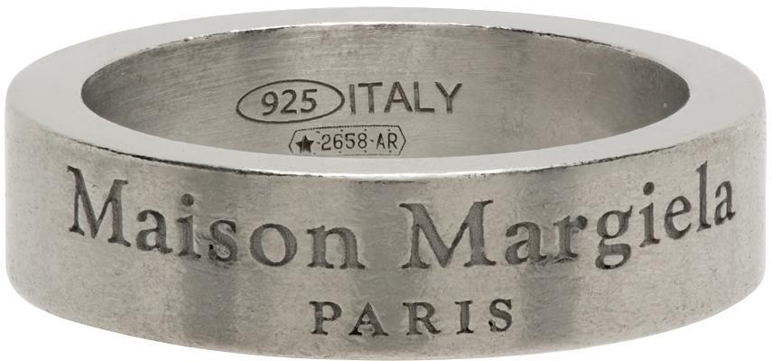 商品[国内直发] MAISON MARGIELA|SIlver 5mm Logo Ring,价格¥1051,第1张图片
