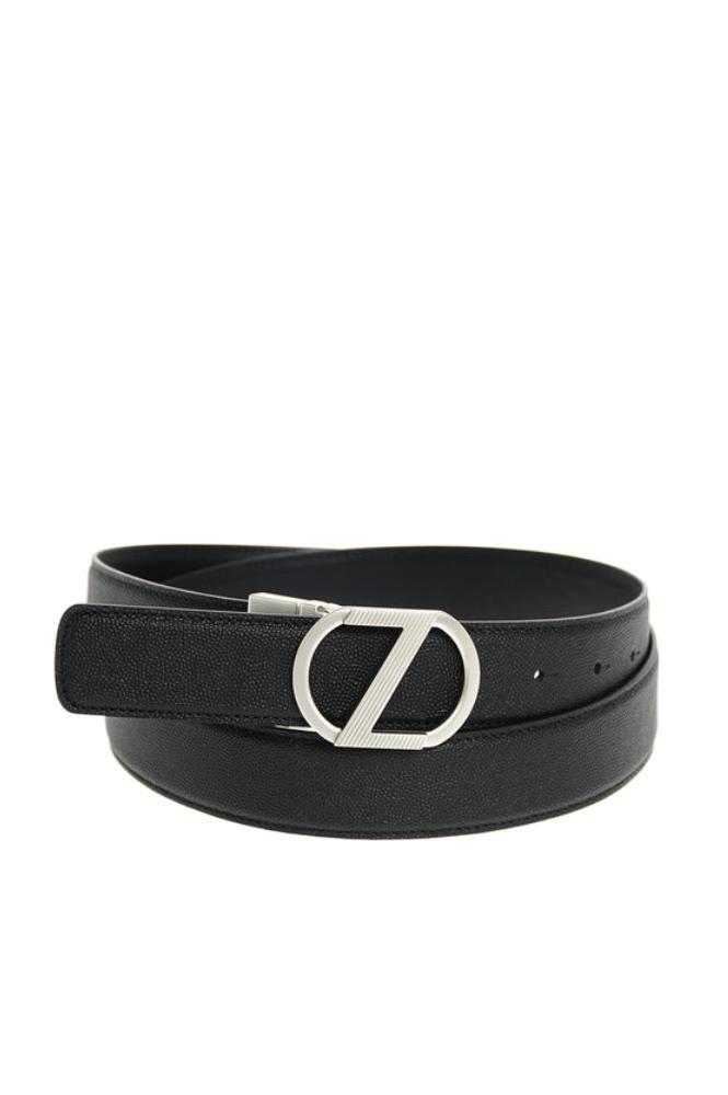 Ermenegildo Zegna Mens Black Belt商品第1张图片规格展示