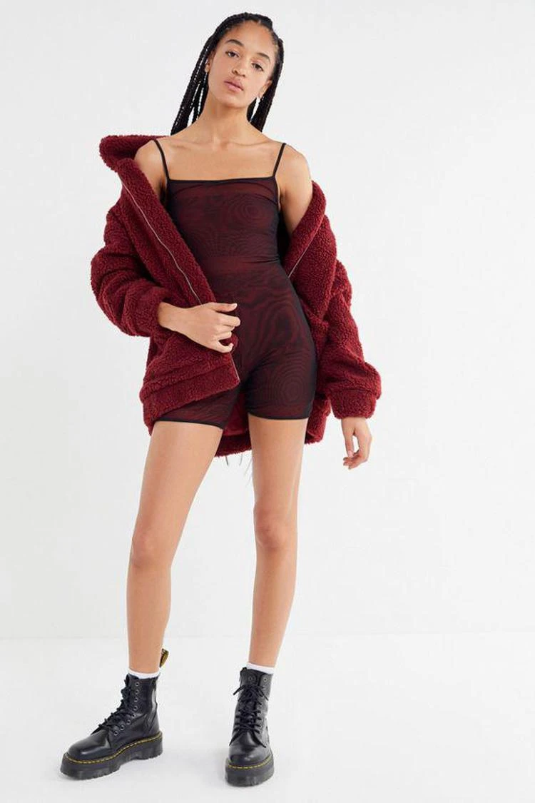 商品I.AM.GIA|I.AM.GIA Ulric Mesh Square-Neck Romper,价格¥370,第1张图片
