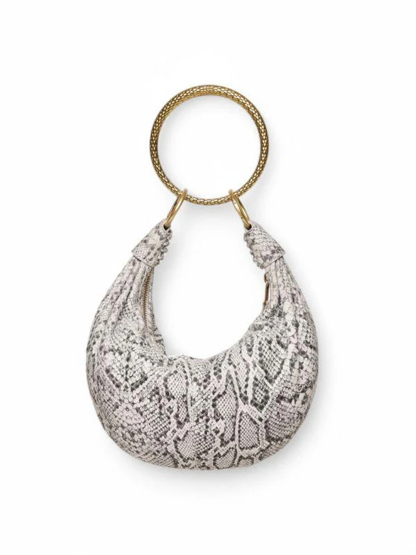 商品Walter Baker|Jane Mini Snake-Embossed Leather Hobo Bag,价格¥1341,第1张图片