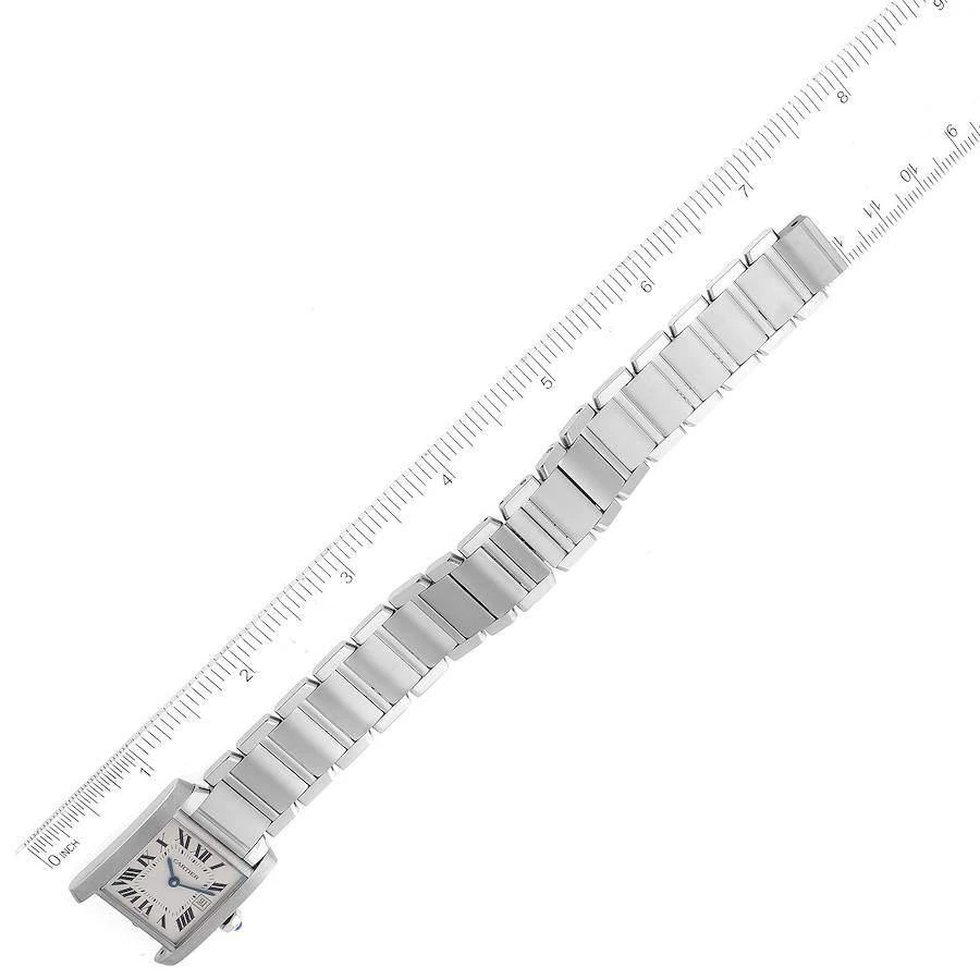 Cartier Tank Francaise Midsize Silver Dial Steel Ladies Watch W51003Q3 25 x 30 mm 商品