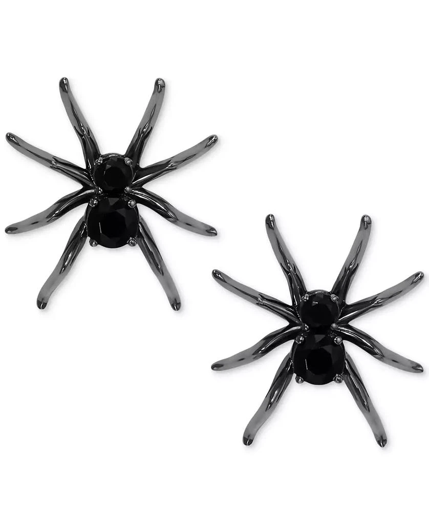 商品AJOA|by Nadri Ruthenium-Plated Jet Nano Crystal Spider Stud Earrings,价格¥198,第1张图片