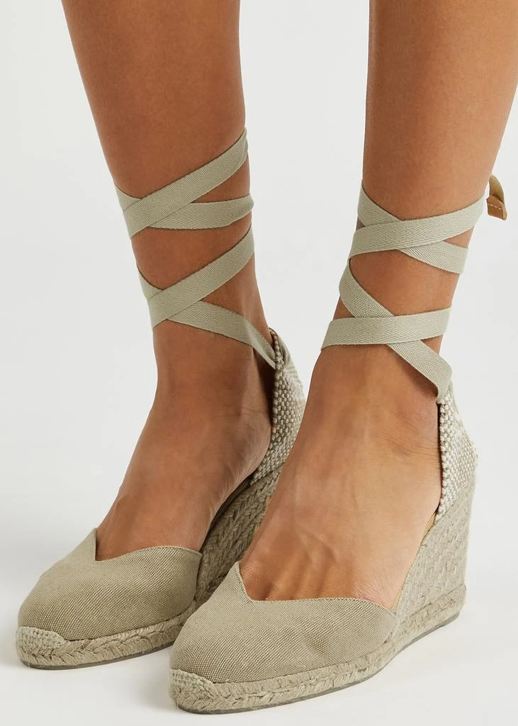 商品CASTAÑER|Chiara 80 canvas wedge espadrilles,价格¥1031,第5张图片详细描述
