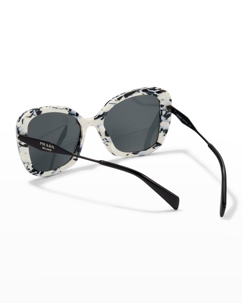 Marble Acetate Cat-Eye Sunglasses商品第2张图片规格展示