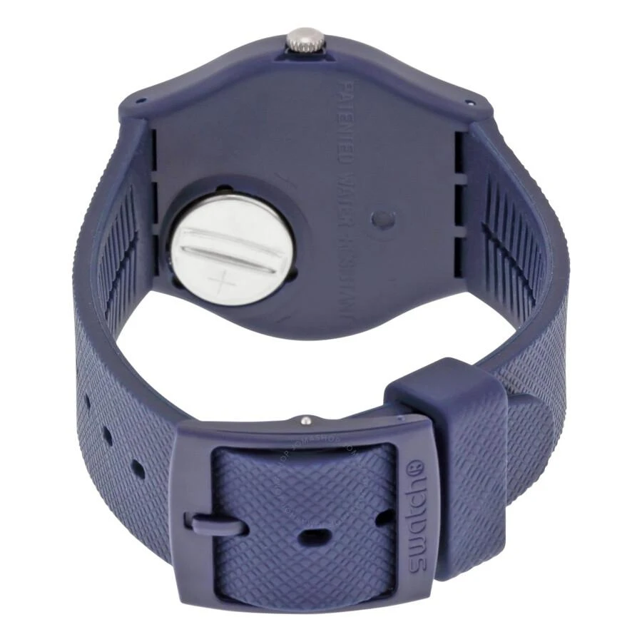 商品Swatch|Sir Blue Blue Dial Blue Silicone Unisex Watch GN718,价格¥395,第3张图片详细描述