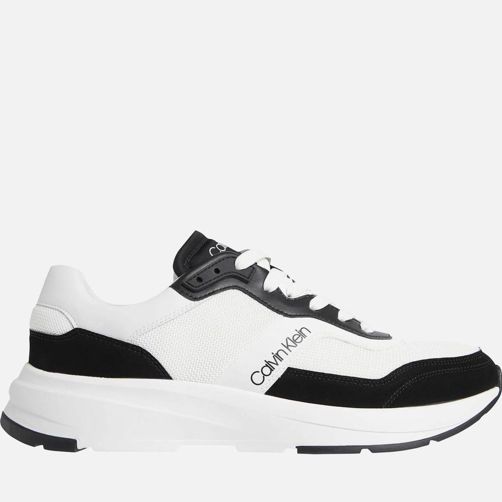 商品Calvin Klein|Calvin Klein Men's Low Top Running Style Trainers - White/Black,价格¥636,第1张图片