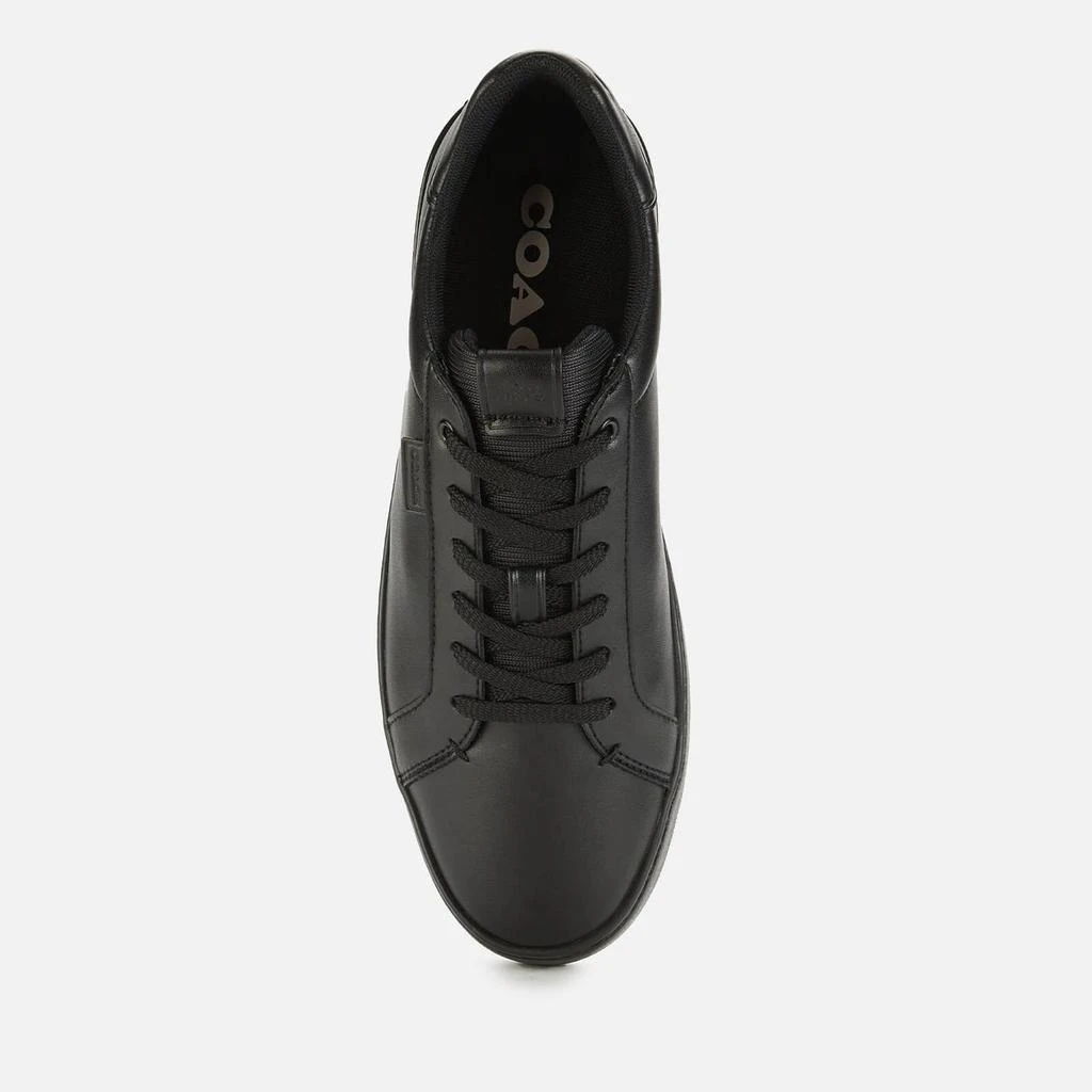 商品Coach|COACH MEN'S LOWLINE LEATHER LOW TOP TRAINERS - BLACK,价格¥1243,第3张图片详细描述