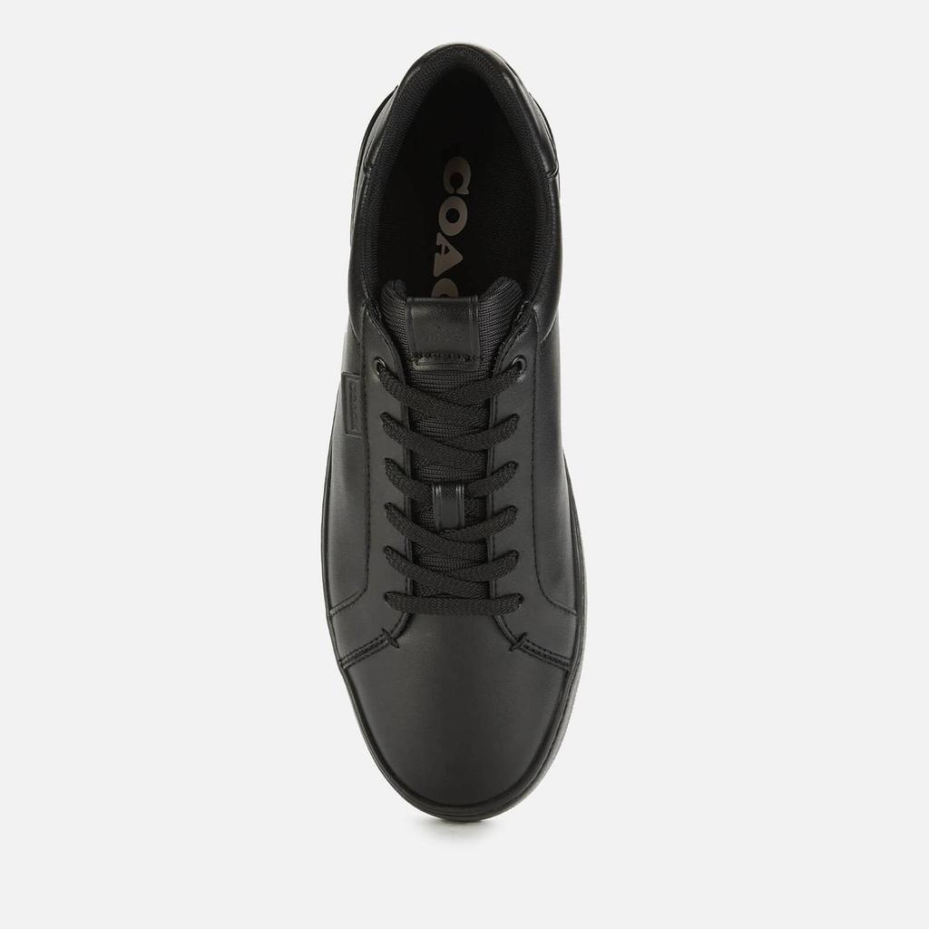 商品Coach|Coach Men's Lowline Leather Low Top Trainers - Black,价格¥1065,第5张图片详细描述