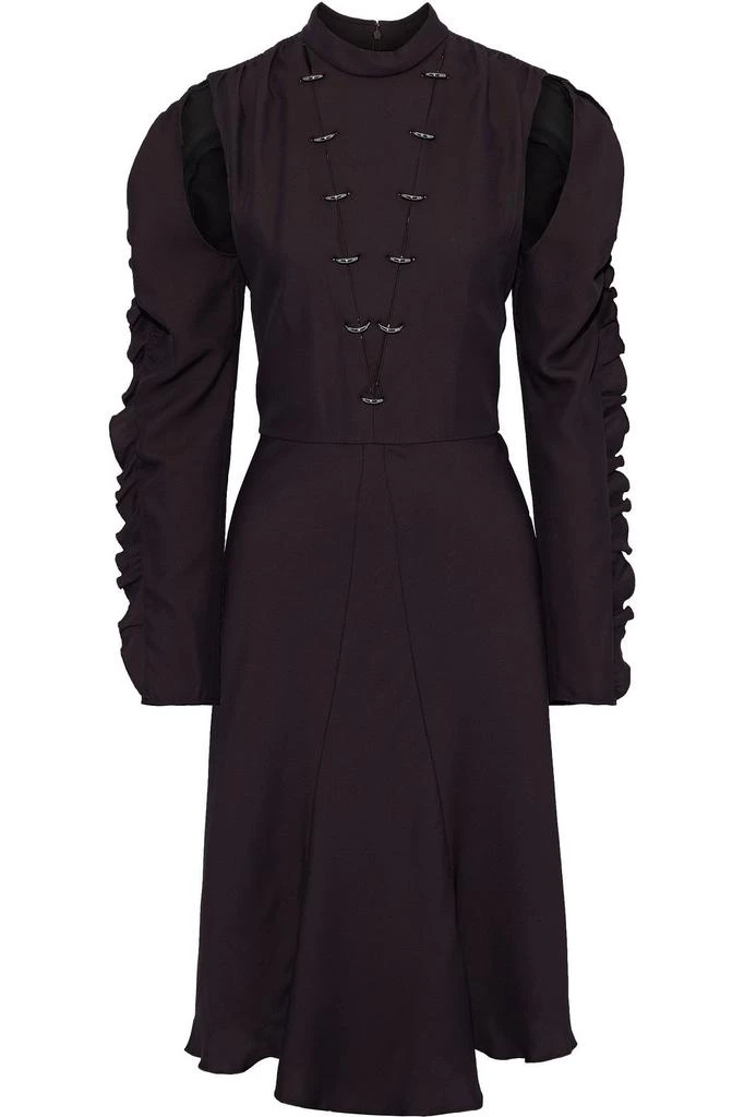 商品Chloé|Cutout ring-embellished silk-blend crepe dress,价格¥4454,第1张图片