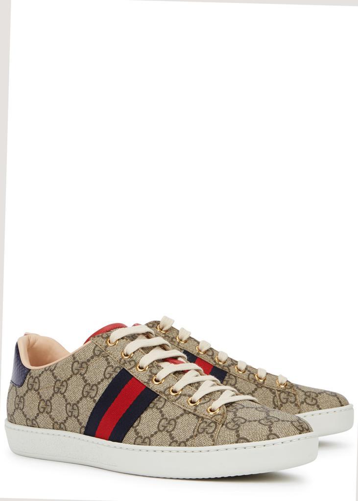 商品Gucci|New Ace GG Supreme taupe sneakers,价格¥4352,第4张图片详细描述