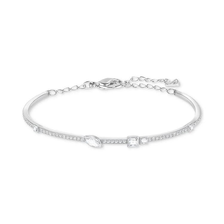 商品Swarovski|Silver-Tone Crystal Bangle Bracelet,价格¥733,第1张图片