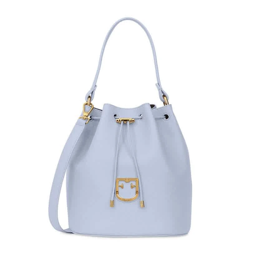 商品Furla|Ladies Corona S Drawstring Leather Bucket Bag In Violetta F,价格¥1592,第1张图片