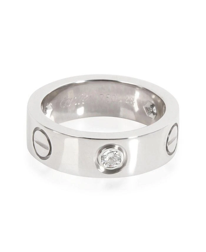 商品Cartier|Love 18k White Gold Ring,价格¥14529,第1张图片