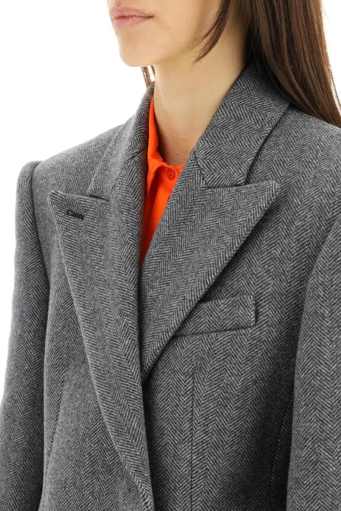 商品Max Mara|'FETTA' LONG COAT IN HERRINGBONE WOOL,价格¥6374,第5张图片详细描述