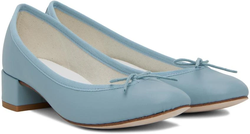 商品Repetto|Blue Camille Ballerina Kitten Heels,价格¥1452,第4张图片详细描述