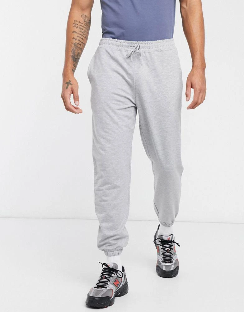 商品ASOS|ASOS 4505 icon training joggers with tapered fit in grey marl,价格¥224,第1张图片