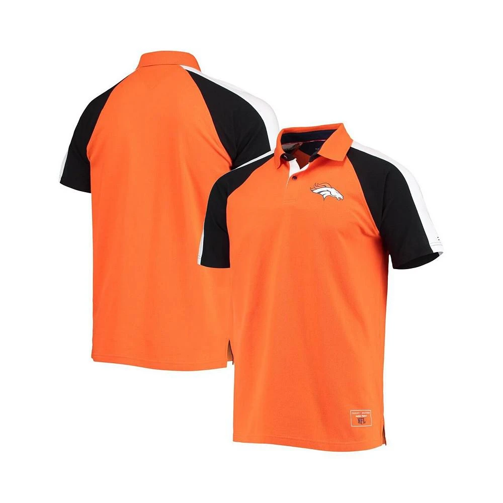 商品Tommy Hilfiger|Men's Orange, White Denver Broncos Holden Raglan Polo Shirt,价格¥525,第1张图片