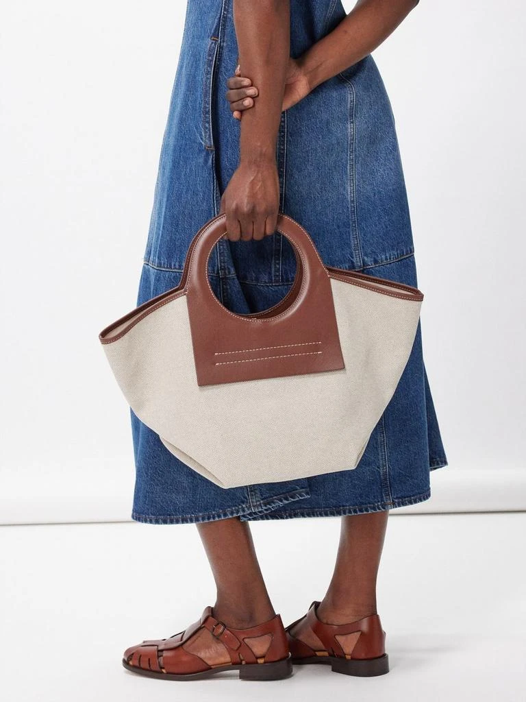 商品Hereu|Cala small cotton-canvas tote bag,价格¥1785,第2张图片详细描述