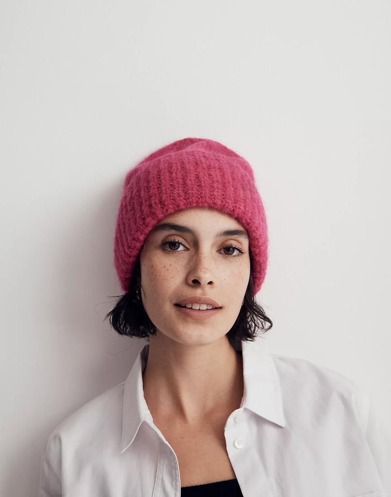 商品Madewell|Fuzzy Wide-Cuffed Beanie,价格¥368,第4张图片详细描述