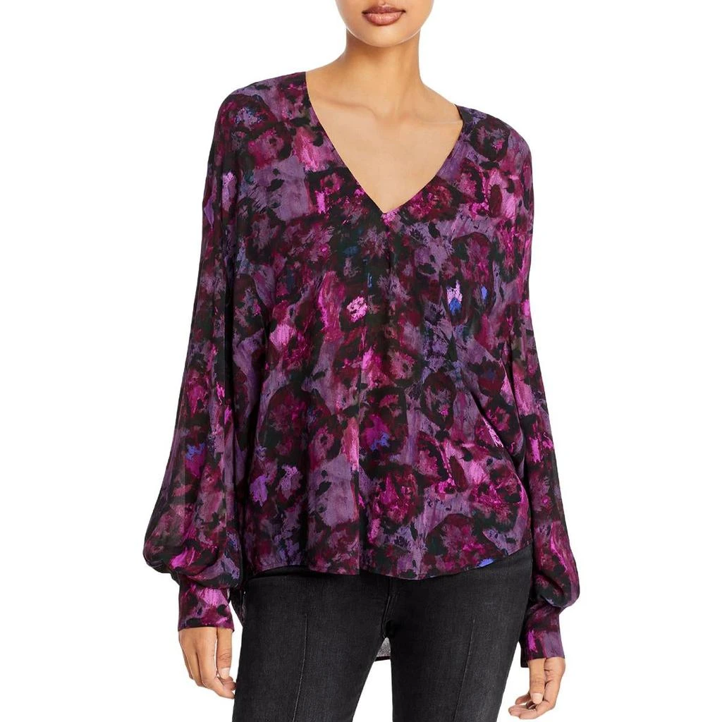 商品[国内直发] IRO|IRO Womens Hush Floral Print Sheer Blouse,价格¥290,第1张图片