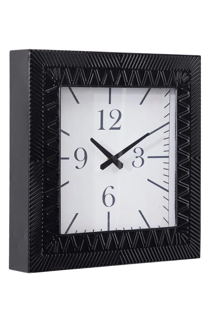 商品VIVIAN LUNE HOME|Black Metal Modern Wall Clock,价格¥469,第5张图片详细描述