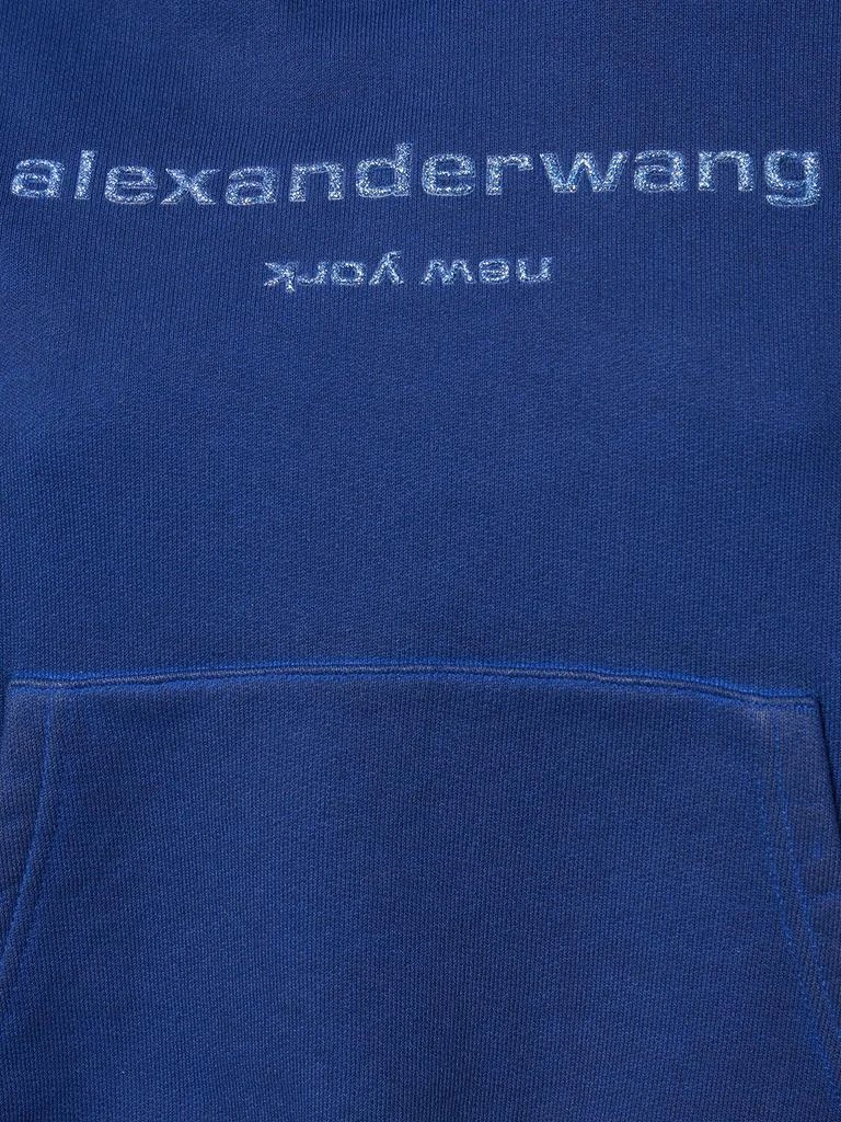 商品Alexander Wang|Embellished Logo Cotton Hoodie,价格¥1514,第3张图片详细描述