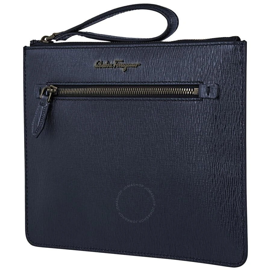 商品Salvatore Ferragamo|Salvatore Ferragamo Calfskin Leather Document Holder In Navy Blue,价格¥2221,第1张图片