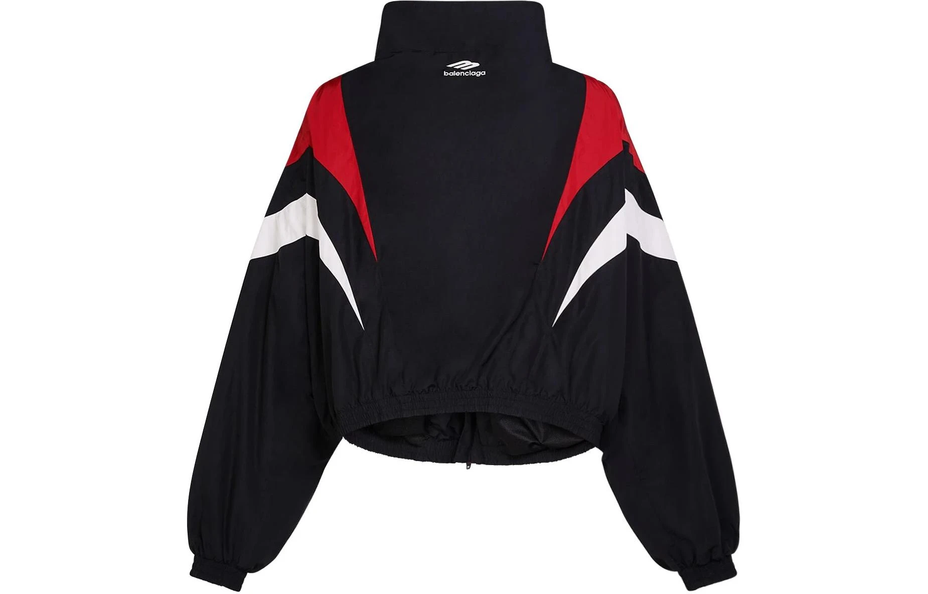 商品[国内直发] Balenciaga|巴黎世家 短款拼色双头拉链立领长袖夹克外套 宽松版型 男款 黑色,价格¥8051,第4张图片详细描述