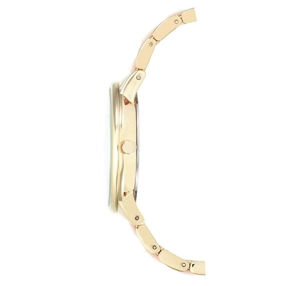 Women's Gold-Tone Blush Link Bracelet Watch 37mm商品第3张图片规格展示