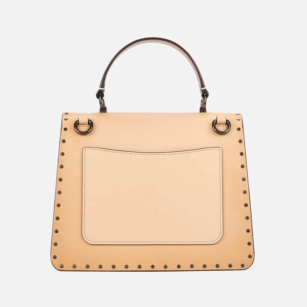 商品Coach|Coach Women's Coated Canvas Parker Top Handle Satchel with Rivets - Tan Beechwood,价格¥2593,第2张图片详细描述