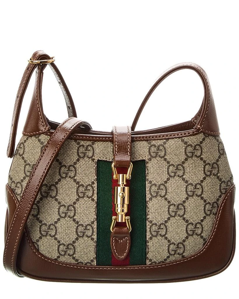 商品Gucci|Gucci Jackie 1961 Mini GG Supreme Canvas & Leather Shoulder Bag,价格¥13992,第1张图片