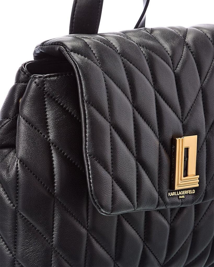 KARL LAGERFELD Lafayette Leather Backpack商品第3张图片规格展示