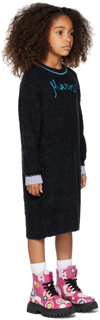 商品Marni|Kids Navy Embroidered Dress,价格¥751,第2张图片详细描述