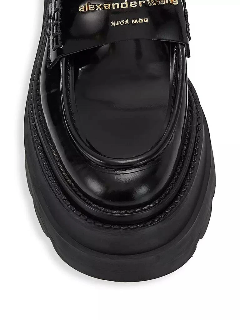 商品Alexander Wang|Carter Leather Platform Loafers,价格¥5126,第4张图片详细描述