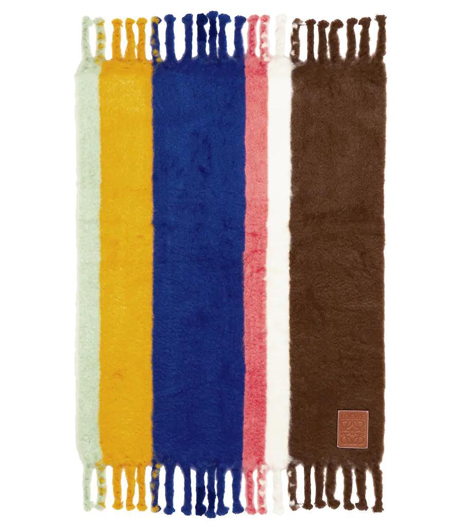 商品Loewe|条纹马海毛羊毛混纺毯子,价格¥9400,第1张图片