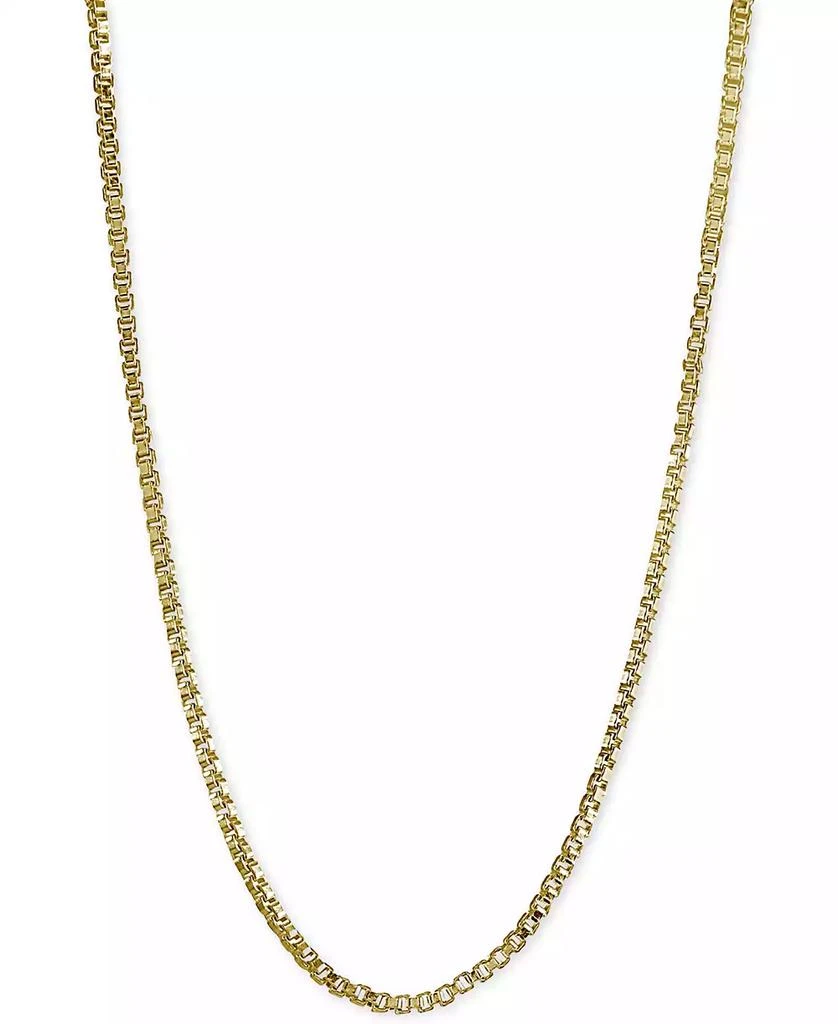 商品Giani Bernini|Adjustable 16"- 22" Box Link Chain Necklace in 18k Gold-Plated Sterling Silver, Created for Macy's (Also in Sterling Silver),价格¥916,第1张图片