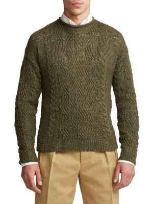 商品Ralph Lauren|Silk Blend Cable Knit Sweater,价格¥3834,第1张图片