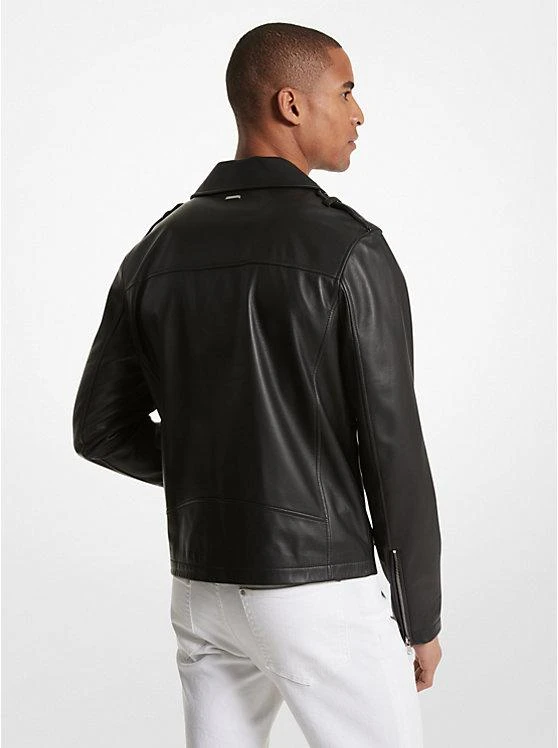 商品Michael Kors|Leather Moto Jacket,价格¥2975,第2张图片详细描述
