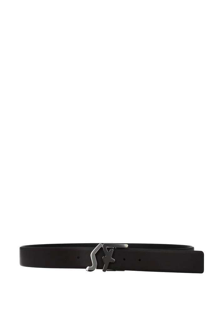 商品Salvatore Ferragamo|Regular belts Leather Black Hazelnut,价格¥1813,第2张图片详细描述