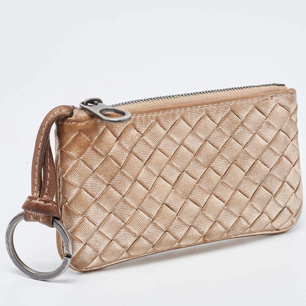 商品[二手商品] Bottega Veneta|Bottega Veneta Rose Gold Intrecciato Leather Coin Purse,价格¥1070,第3张图片详细描述