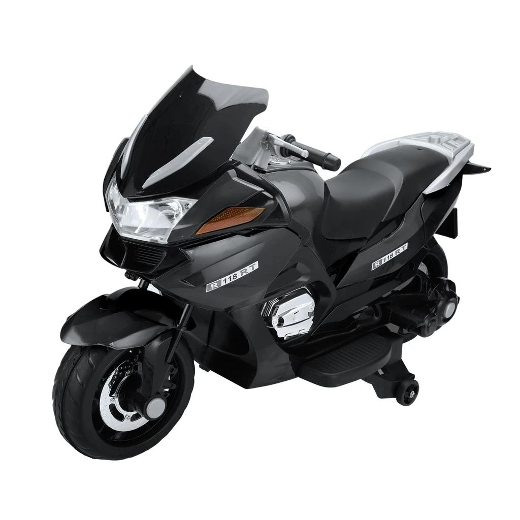 商品Simplie Fun|12V Electric Battery Powered Kids Ride On Motorcycle - black,价格¥3267,第1张图片