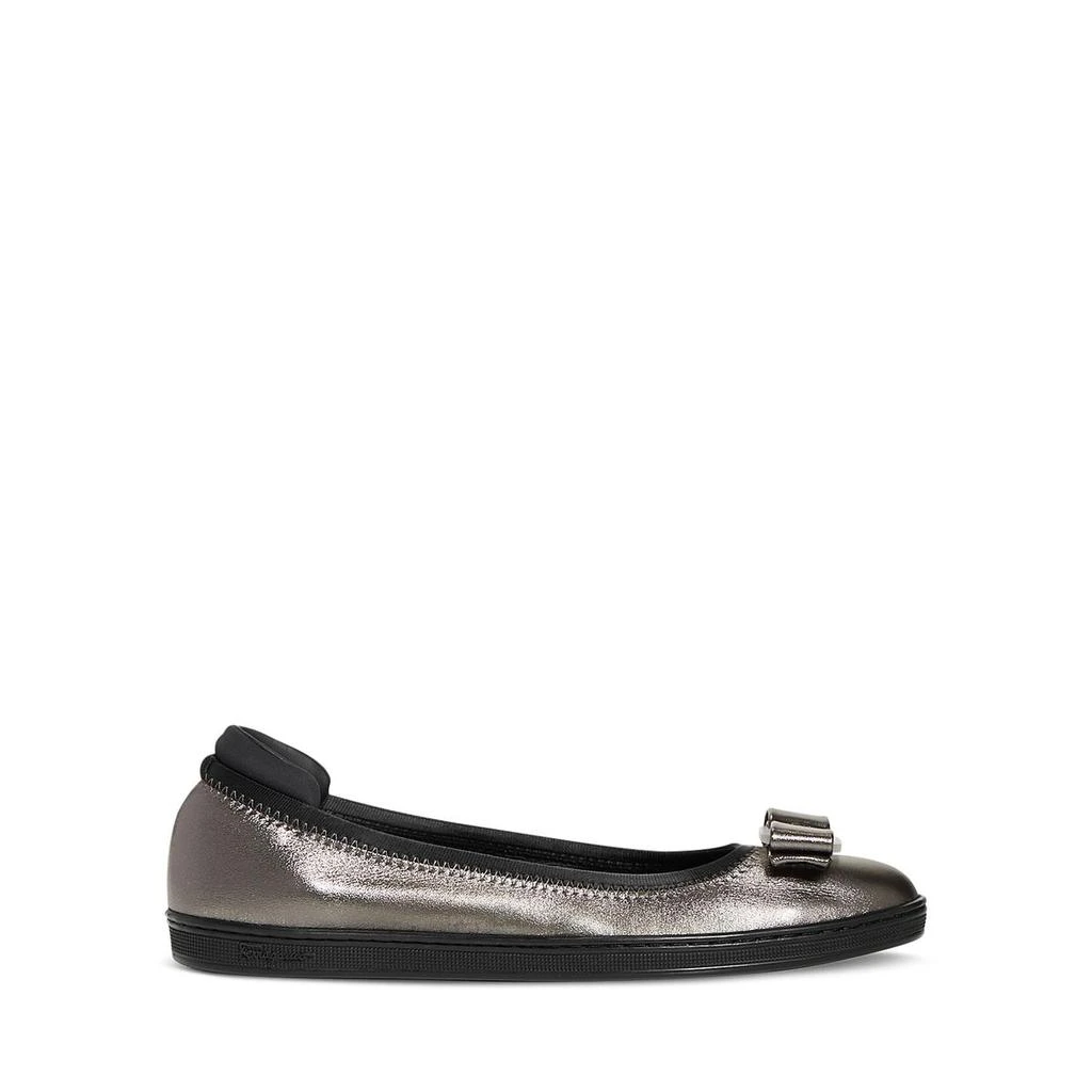 商品Salvatore Ferragamo|Salvatore Ferragamo Womens Savina Leather Slip-On Ballet Flats,价格¥1808,第2张图片详细描述