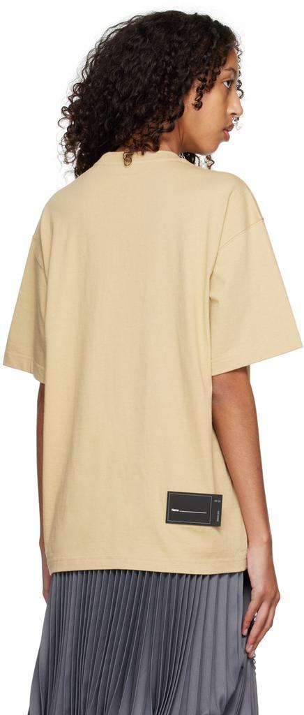 商品We11done|Beige Bonded T-Shirt,价格¥502,第5张图片详细描述