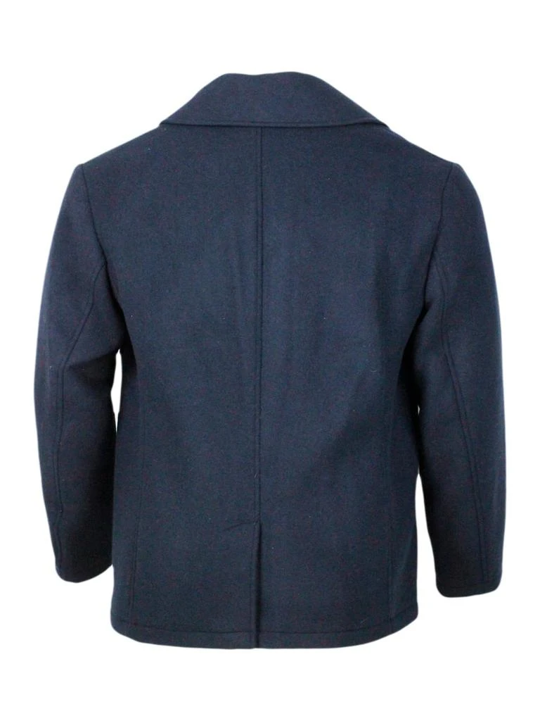 商品Armani|Mens Picot Pea Jacket In Soft Wool Blend And Padded With Internal Quilting, Closure With Matching Buttons And Side Pockets.,价格¥2822,第3张图片详细描述