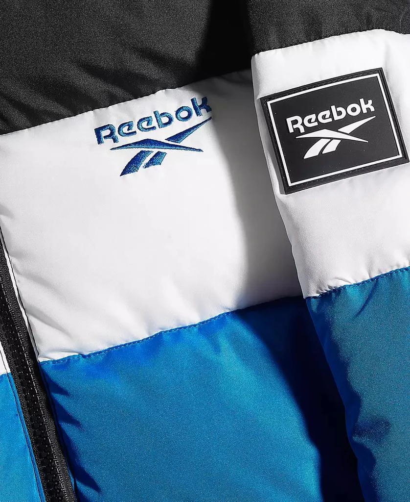 商品Reebok|Big Boys Colorblocked Fleece-Lined Full-Zip Hooded Puffer Jacket,价格¥229,第3张图片详细描述