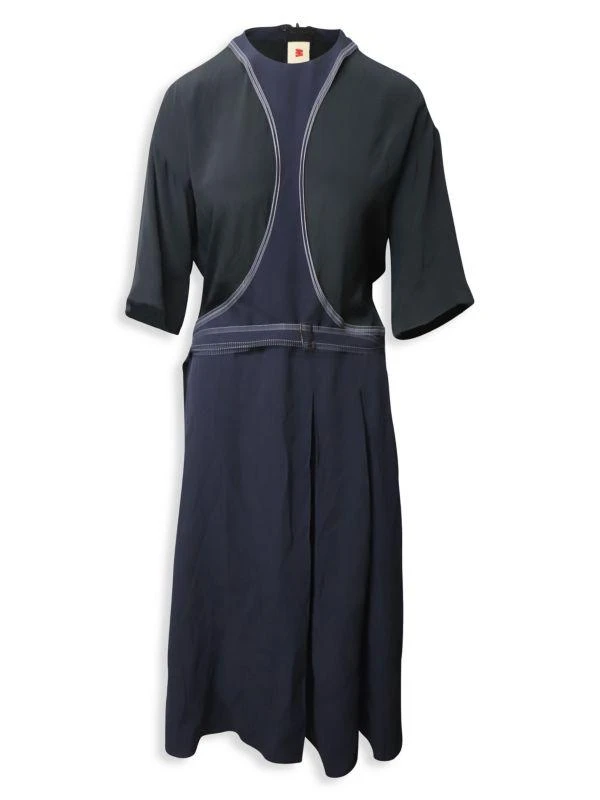 商品[二手商品] Marni|Contrast Stitch Midi-Dress,价格¥4667,第1张图片