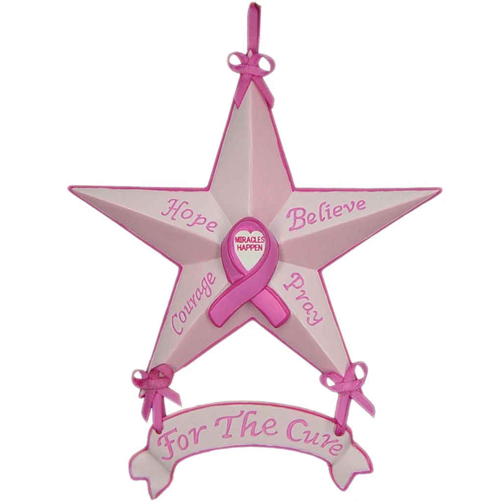 商品Homezia|Set of Six Star Shaped Breast Cancer Awareness Christmas Ornaments,价格¥402,第1张图片