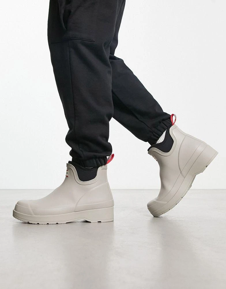 商品Hunter|Hunter play chelsea neoprene boots in grey,价格¥1002,第3张图片详细描述