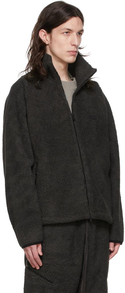 男式 黑色涤纶夹克商品第2张图片规格展示